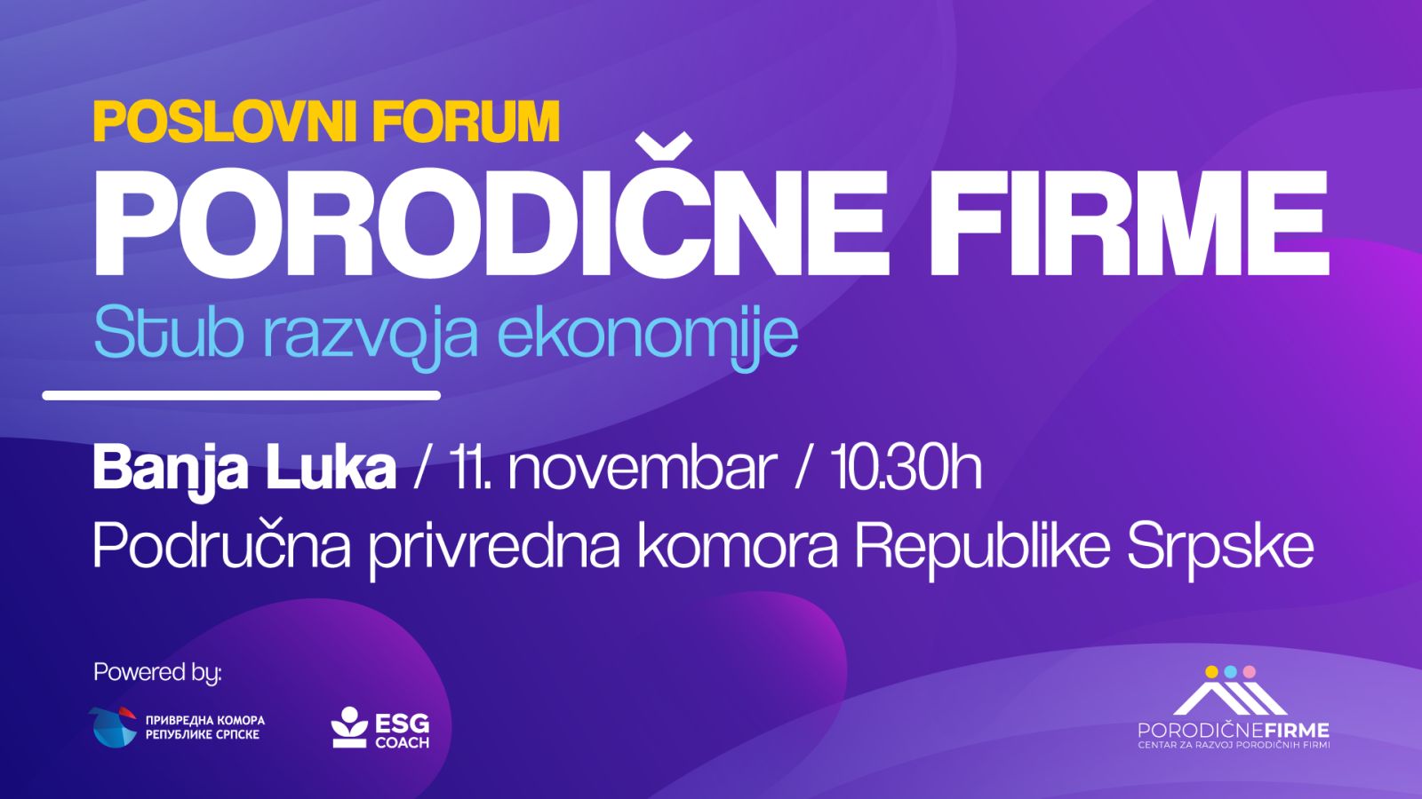 Porodične firme, stub ekonomije društva - INOVACIJE ZA ODRŽIVOST 1 Porodicne firme 2025